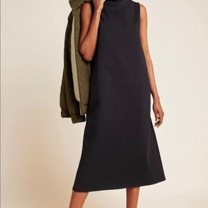 Anthropologie Velvet by Graham Spencer, Black mock neck dress. EUC. XL